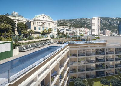 Fairmont Hotel, Monaco – Creation of a rooftop pool and bar